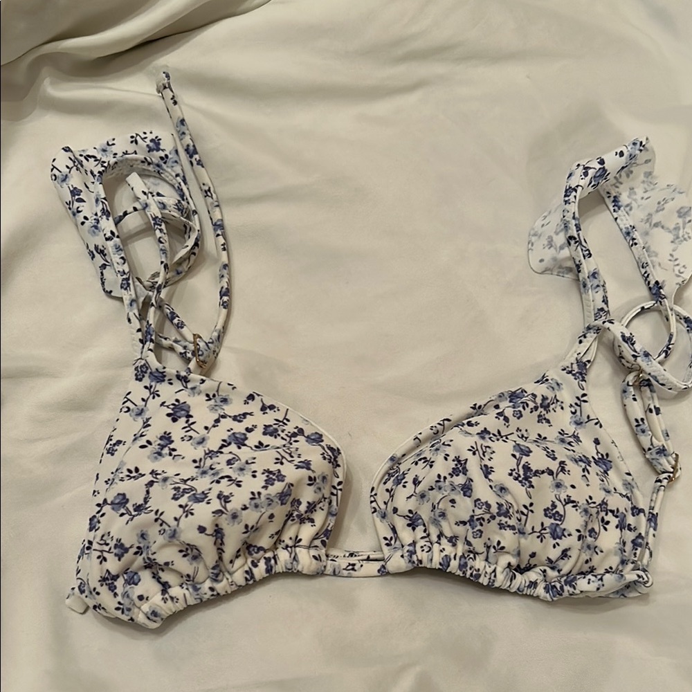 Hollister Floral Bikini Top
